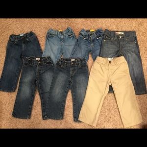 Six Pair Jeans & One Pair Khakis 🌟Size 2T🌟